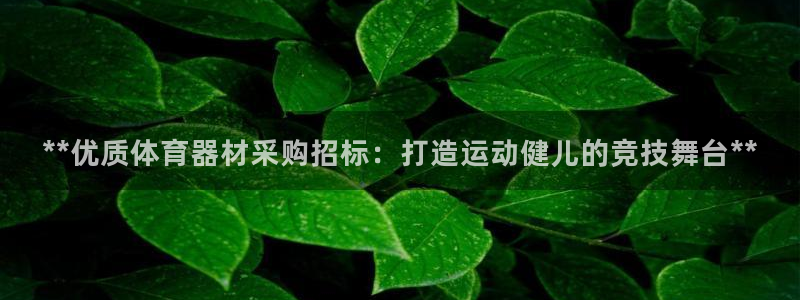 尊龙官网网站：**优质体育器材采购招标：打造运动健儿