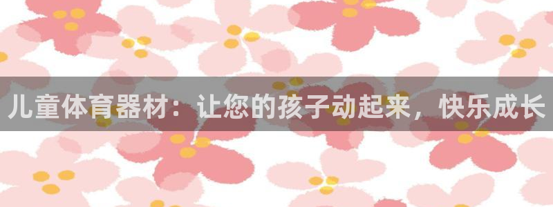 尊龙凯时人生就是搏官：儿童体育器材：让您的孩子动起来