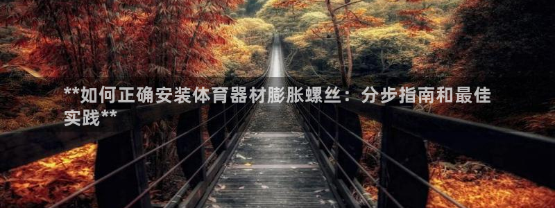 尊龙凯时提款一直审核中：**如何正确安装体育器材膨胀螺丝：分