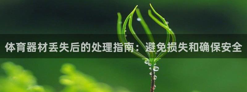 尊龙AG旗舰厅app下载：体育器材丢失后的处理指南：