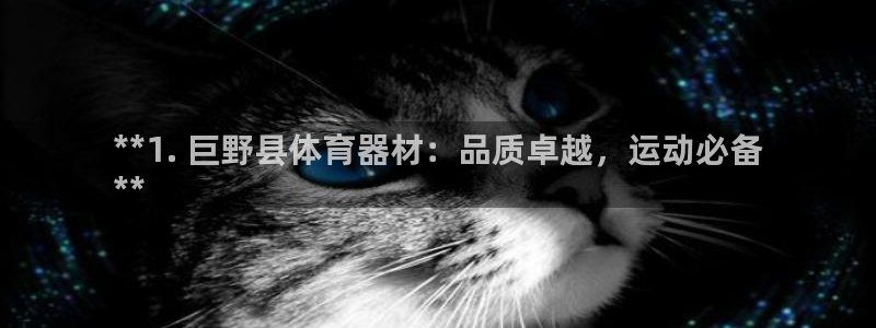 尊龙凯时下载链接：**1. 巨野县体育器材：品质卓越，运动必