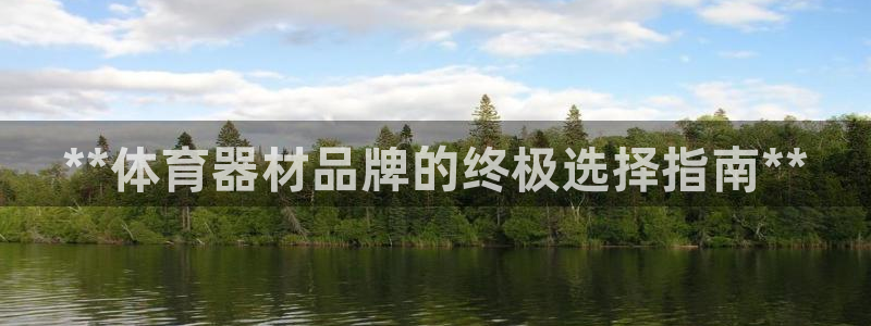 尊龙现金娱乐 下载：**体育器材品牌的终极选择指南*